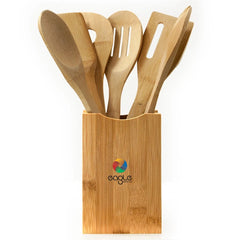 7-Piece Bamboo Utensil Set