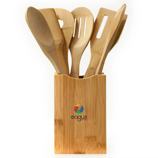 7-Piece Bamboo Utensil Set
