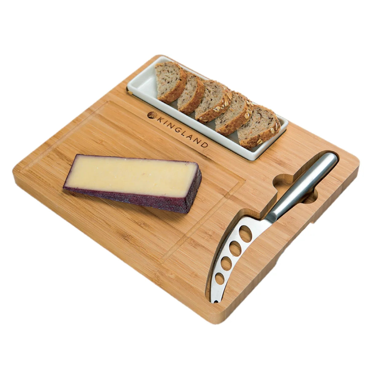 Premium Bamboo Cheese Server Set