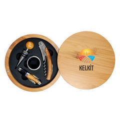 Bamboo Wine Tool Set — 1.5" x 6.25"