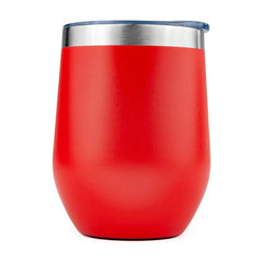 12 Oz. Powder Coated Vacuum Wine Tumbler — 1-Color Imprint