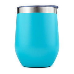 12 Oz. Powder Coated Vacuum Wine Tumbler — 1-Color Imprint