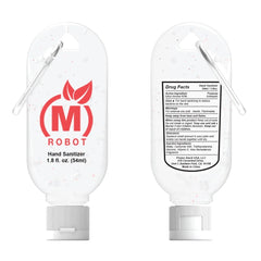 1.8oz Hand Sanitizer with Carabiner 75% Alcohol