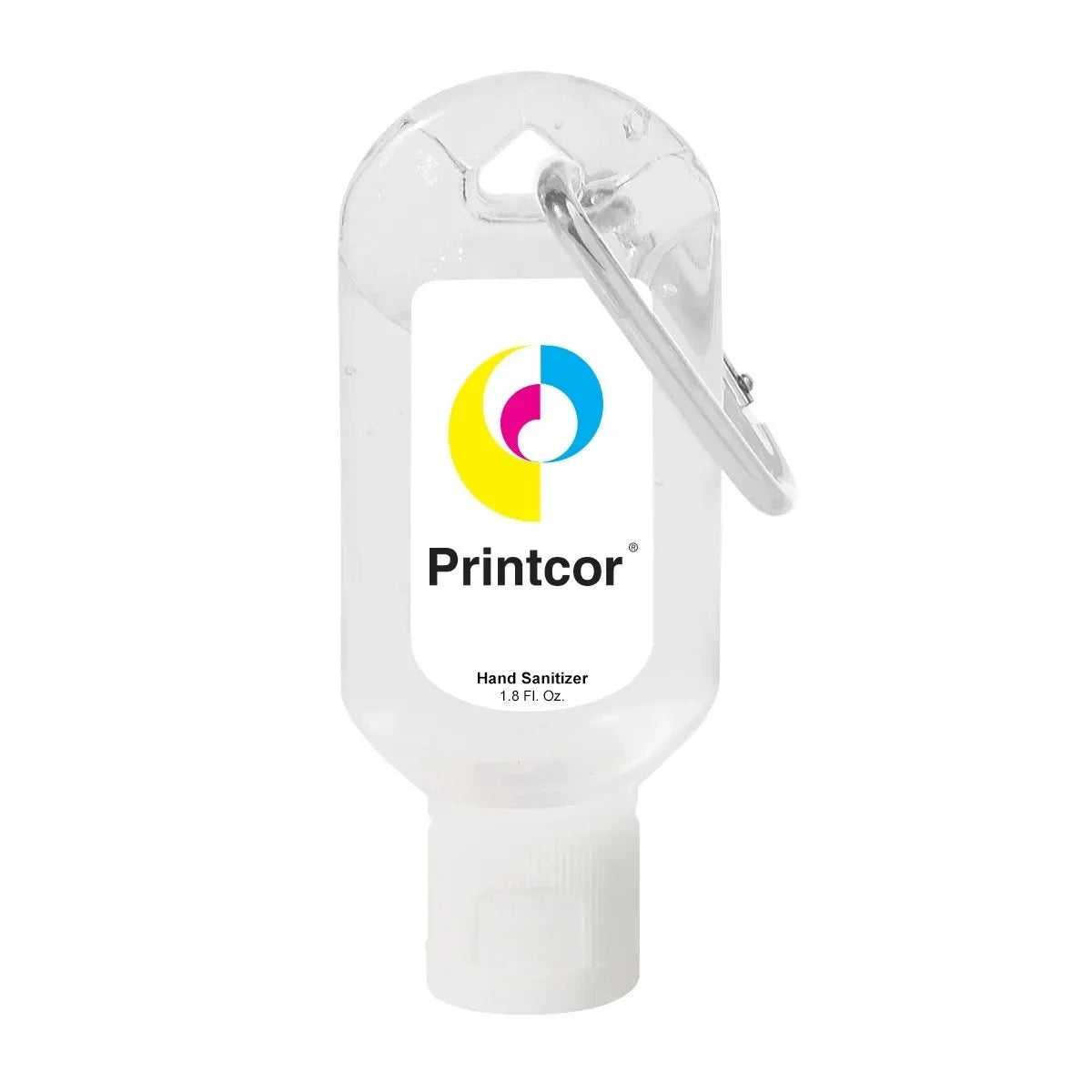 1.8oz Hand Sanitizer with Carabiner 75% Alcohol