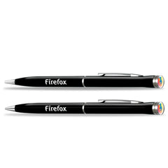Domed-Logo Metal Pen & Pencil Set