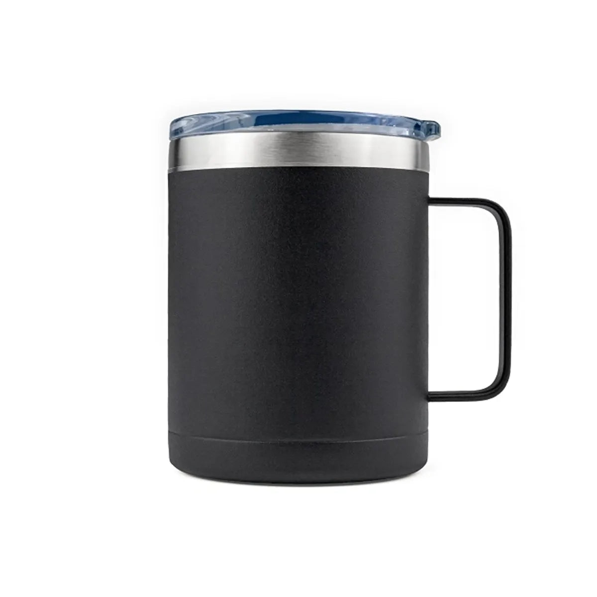 14oz Powder Coated Vacuum Handle Mug — 1-Color Imprint