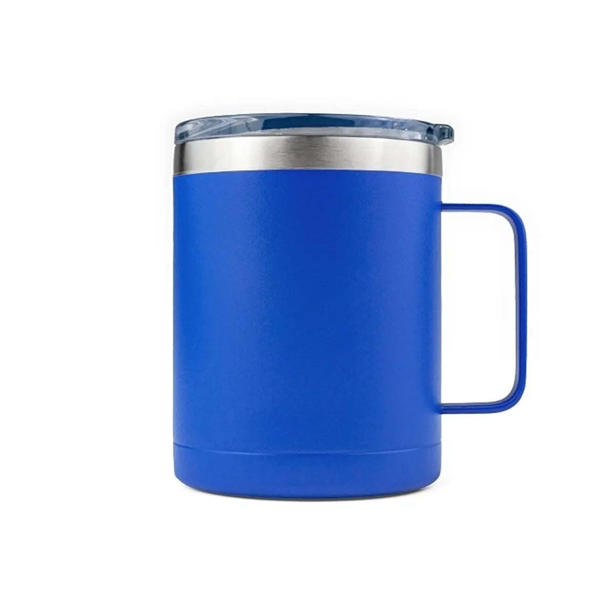 14oz Powder Coated Vacuum Handle Mug — 1-Color Imprint