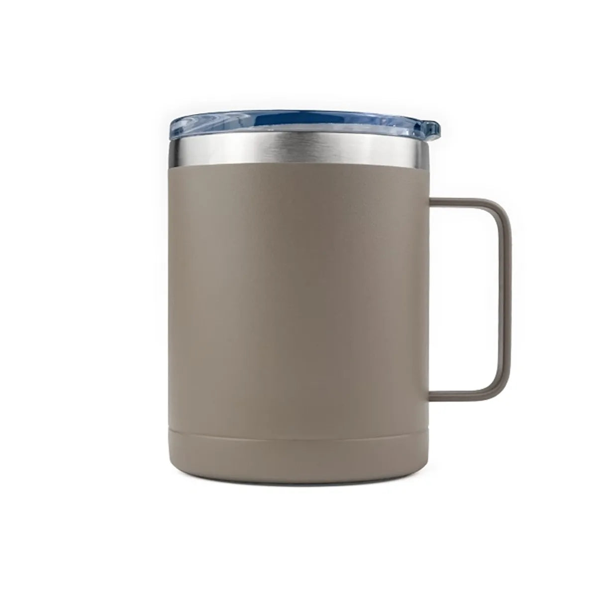 14oz Powder Coated Vacuum Handle Mug — 1-Color Imprint