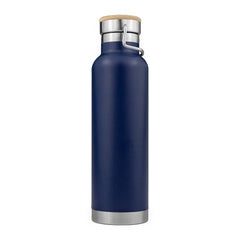 20oz Powder Coated Vacuum Seal Bottle w/ Wooden Top