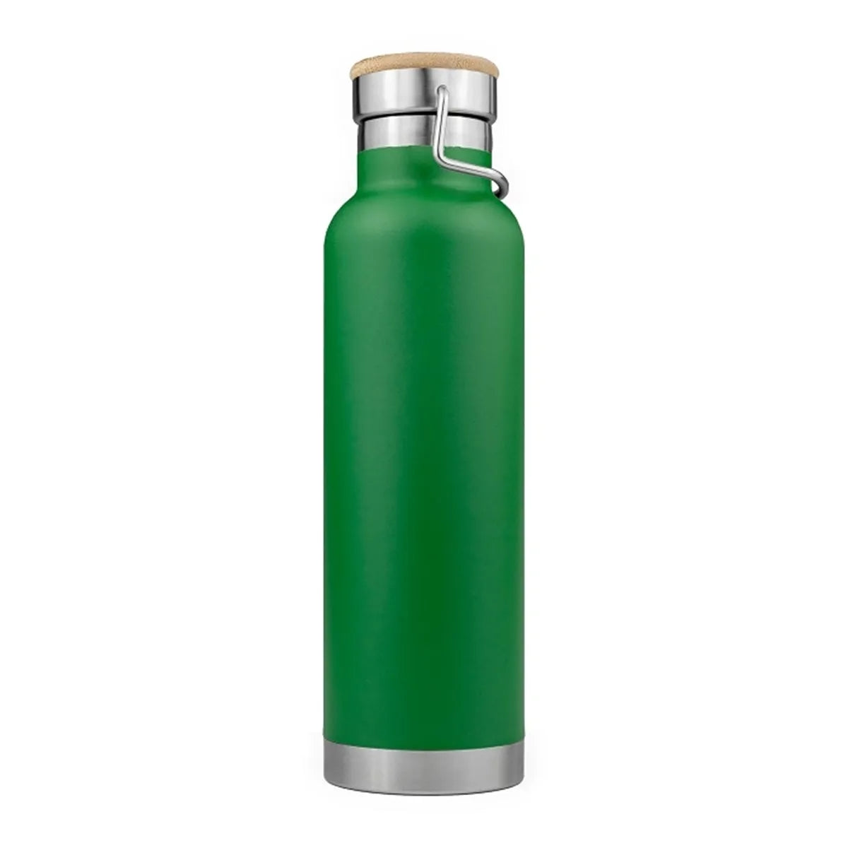 20oz Powder Coated Vacuum Seal Bottle w/ Wooden Top