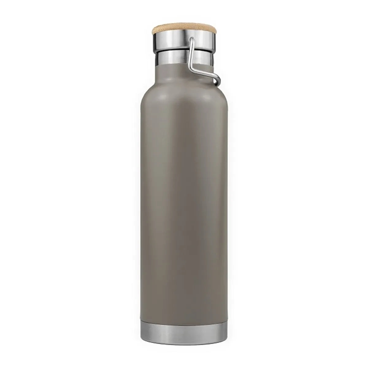 20oz Powder Coated Vacuum Seal Bottle w/ Wooden Top