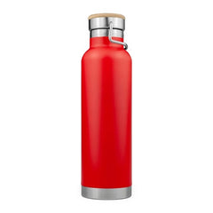 20oz Powder Coated Vacuum Seal Bottle w/ Wooden Top