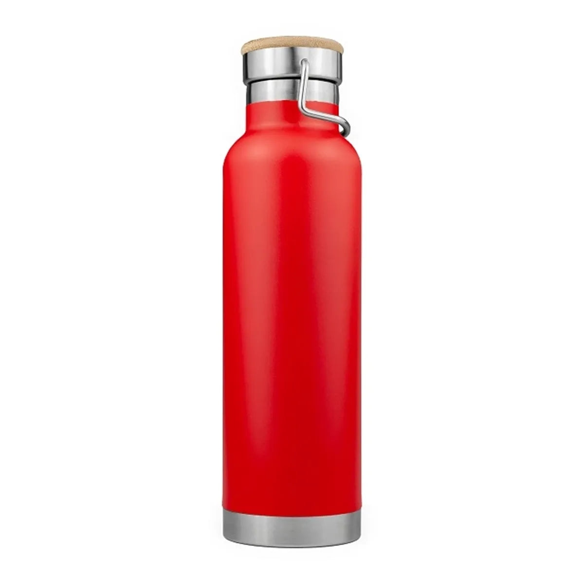 20oz Powder Coated Vacuum Seal Bottle w/ Wooden Top