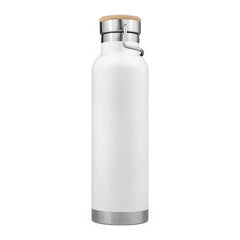 20oz Powder Coated Vacuum Seal Bottle w/ Wooden Top