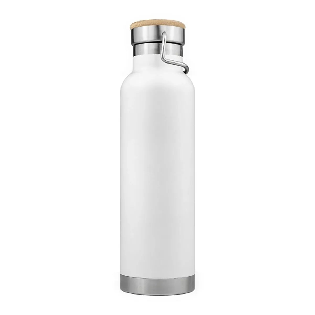 20oz Powder Coated Vacuum Seal Bottle w/ Wooden Top