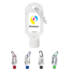 1.8oz Hand Sanitizer with Carabiner 75% Alcohol