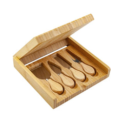 Delight Bamboo Cheese Set with 4 Tools