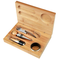 Bamboo Wine Tool Set — 6.25" x 1.25"