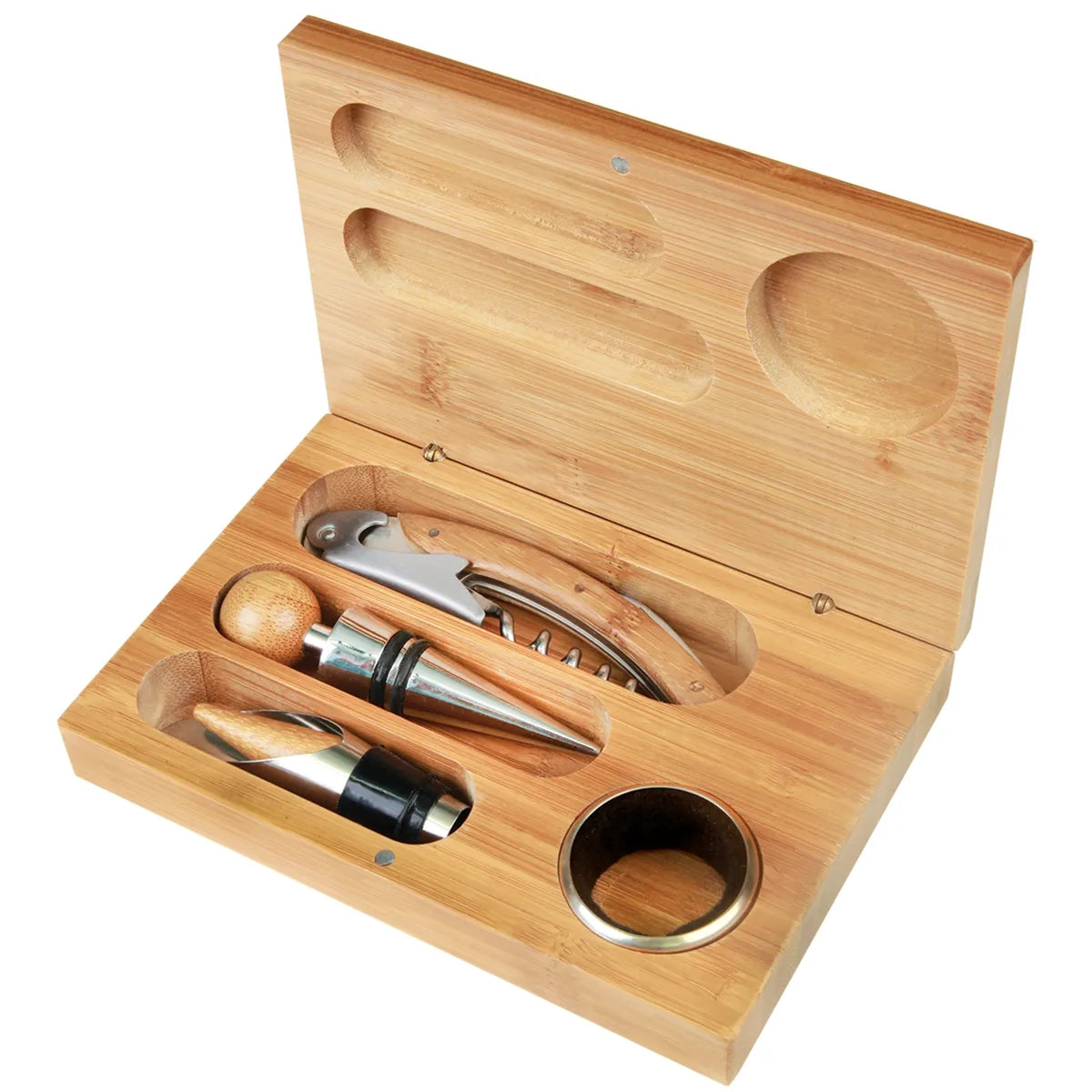 Bamboo Wine Tool Set — 6.25" x 1.25"