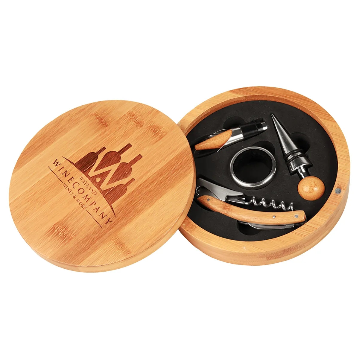 Bamboo Wine Tool Set — 1.5" x 6.25"