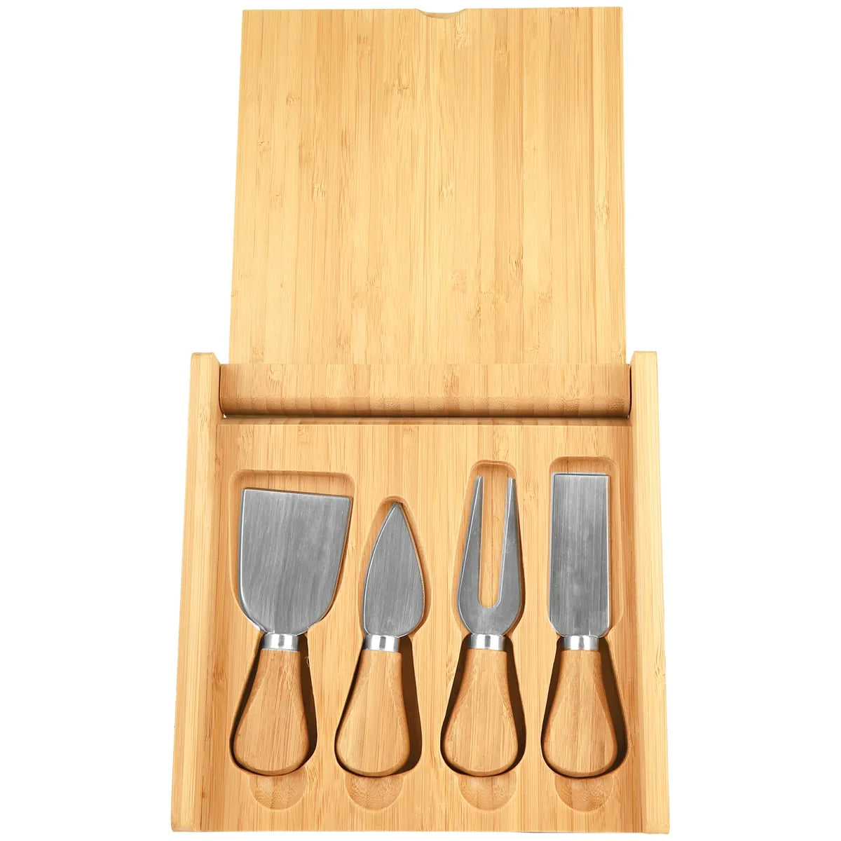 Delight Bamboo Cheese Set with 4 Tools