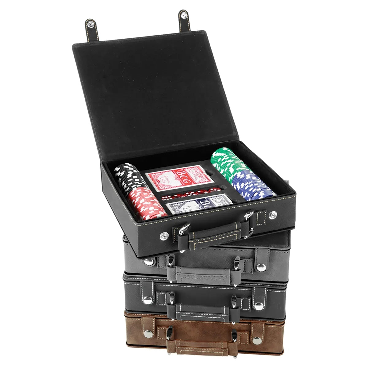 Leatherette Poker Set