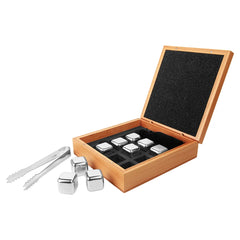 Bamboo Whiskey Stone Set