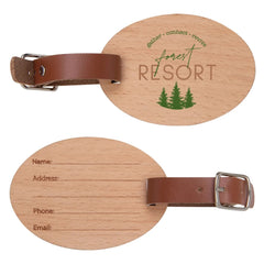 Wood Luggage Tag