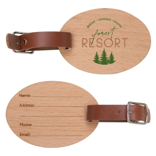 Wood Luggage Tag