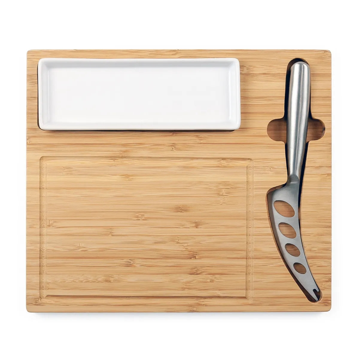 Premium Bamboo Cheese Server Set