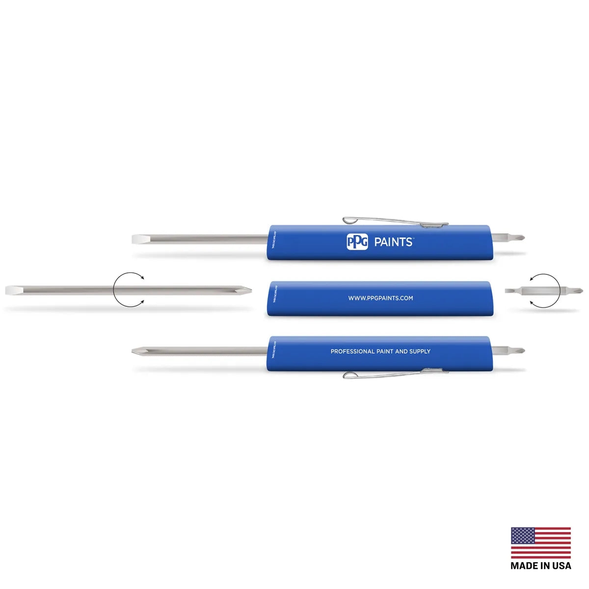 4-in-1 Reversible Screwdriver — 5.38″ × 0.45″