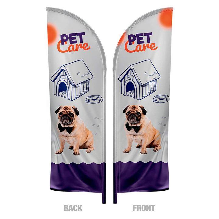 Feather Flag Double Sided Graphic Only 10 ft