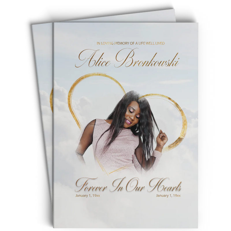 #6MP Golden Heart Memorial Program Design