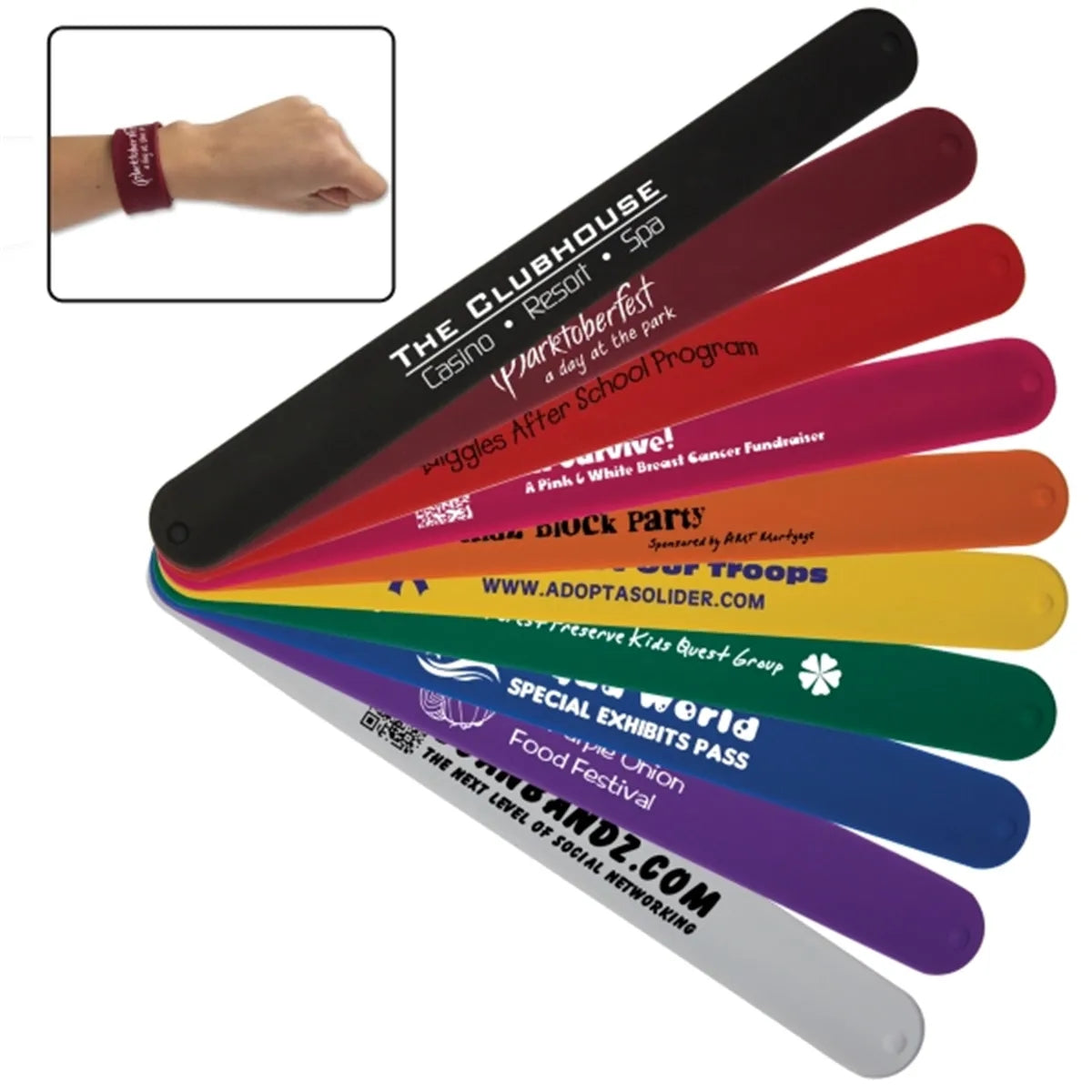 Silicone Slap Bracelet