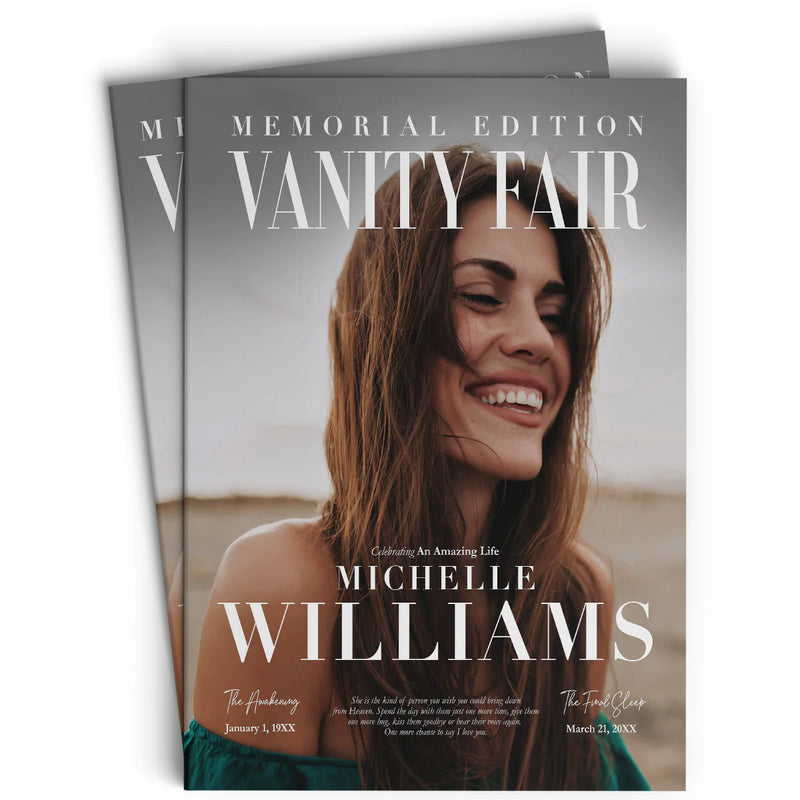 #76MP Vanity Memorial Program Design