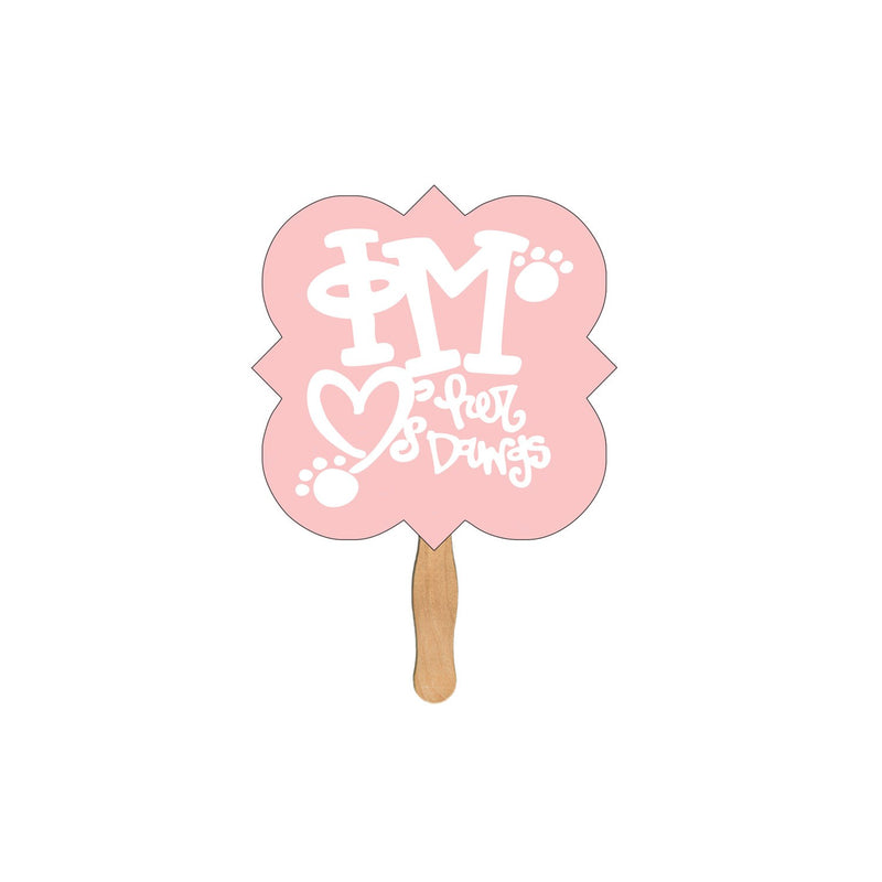 BF-105 - Square Clover Hand Fan