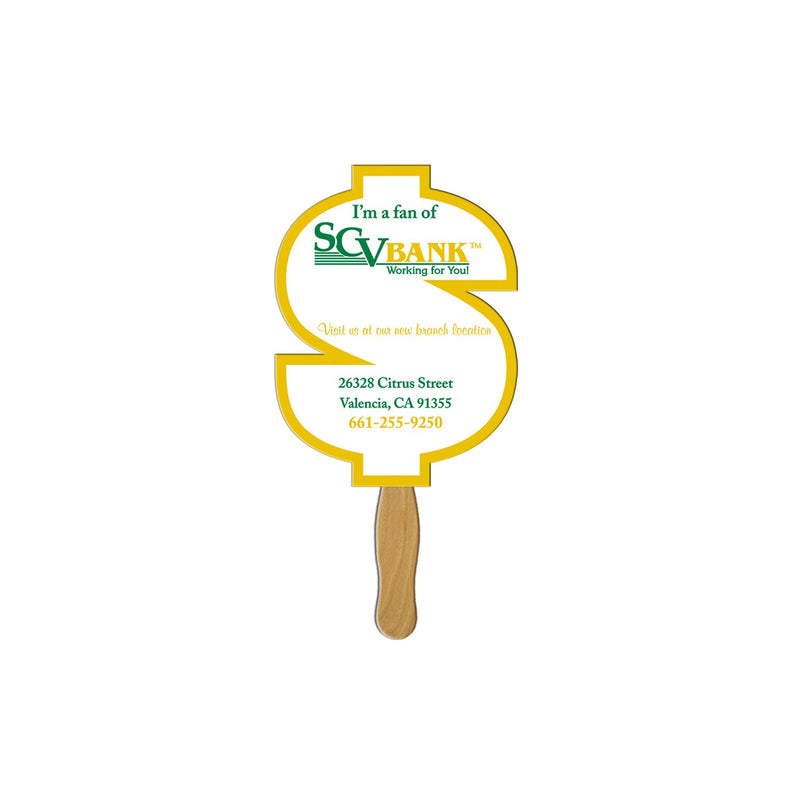 BF-112 - Dollar Sign Hand Fan