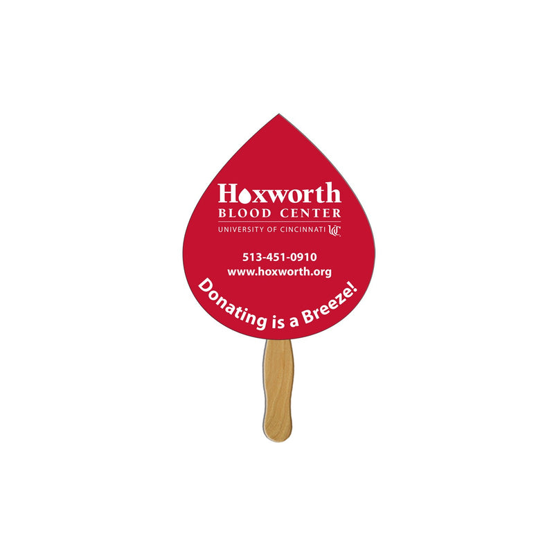 BF-115 - Tear Drop Hand Fan