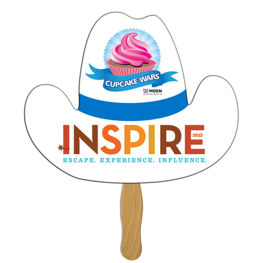 BF-17 - Cowboy Hat Hand Fan
