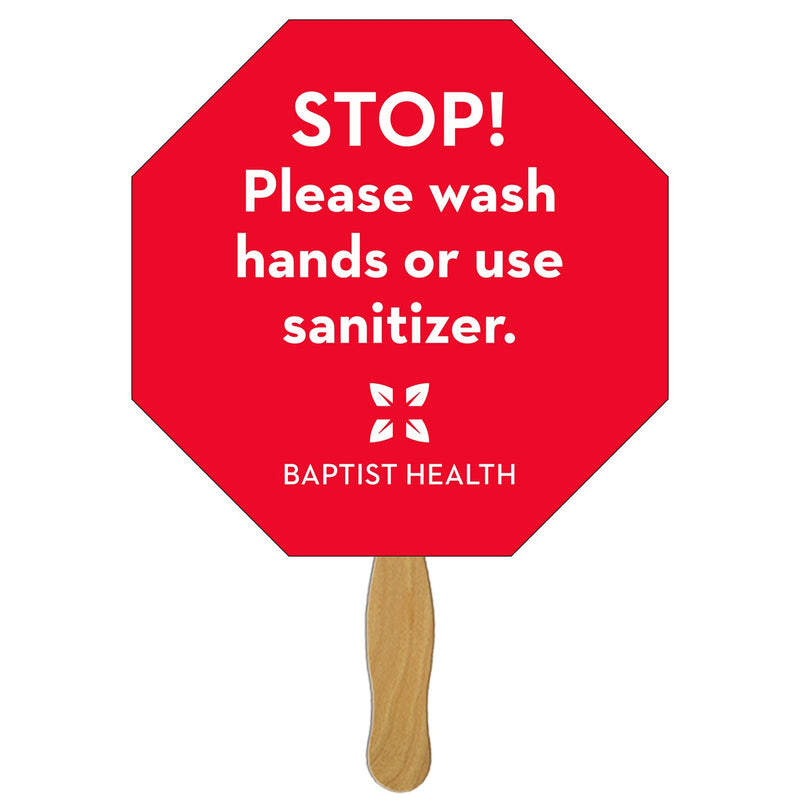 BF-2 - Stop Sign / Octagon Hand Fan