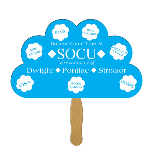 BF-35 - Peacock / Cloud Hand Fan