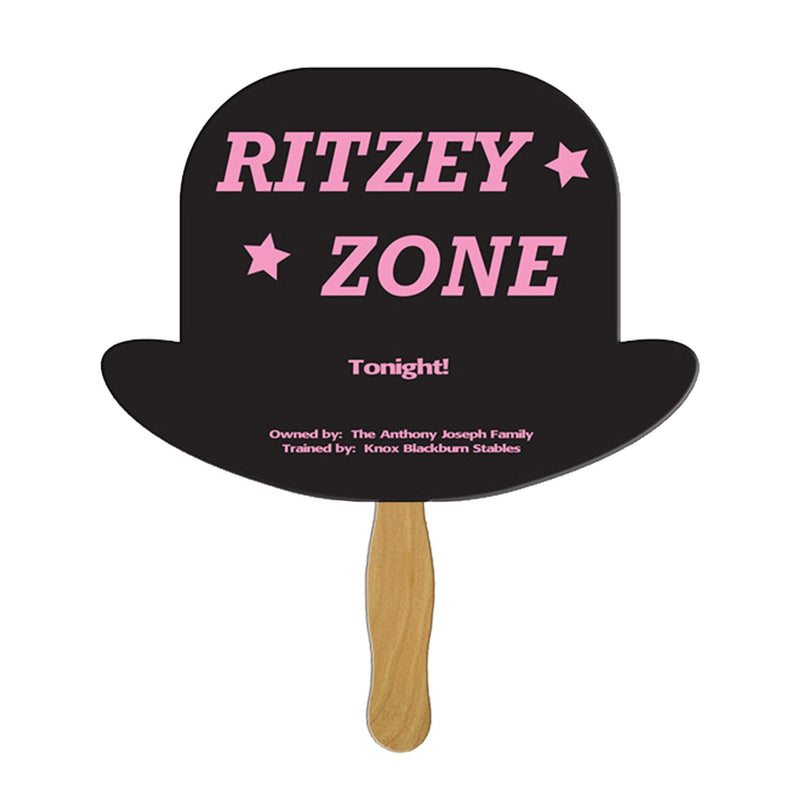 BF-70 - Derby Hat Hand Fan