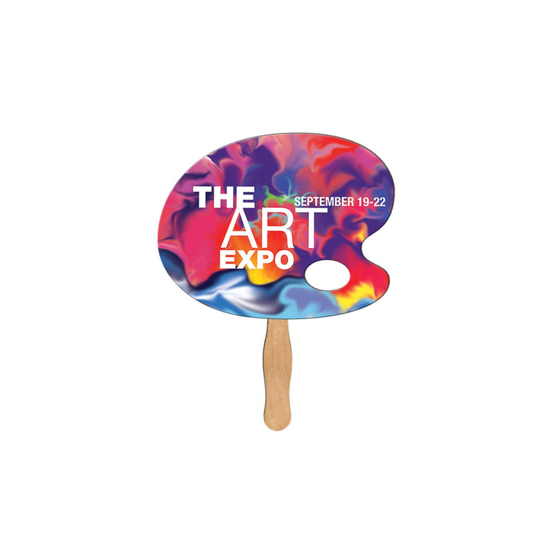 BF-95 - Artist Pallet Hand Fan