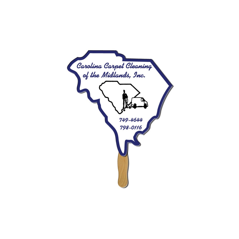 BF-SC - South Carolina State Shape Hand Fan