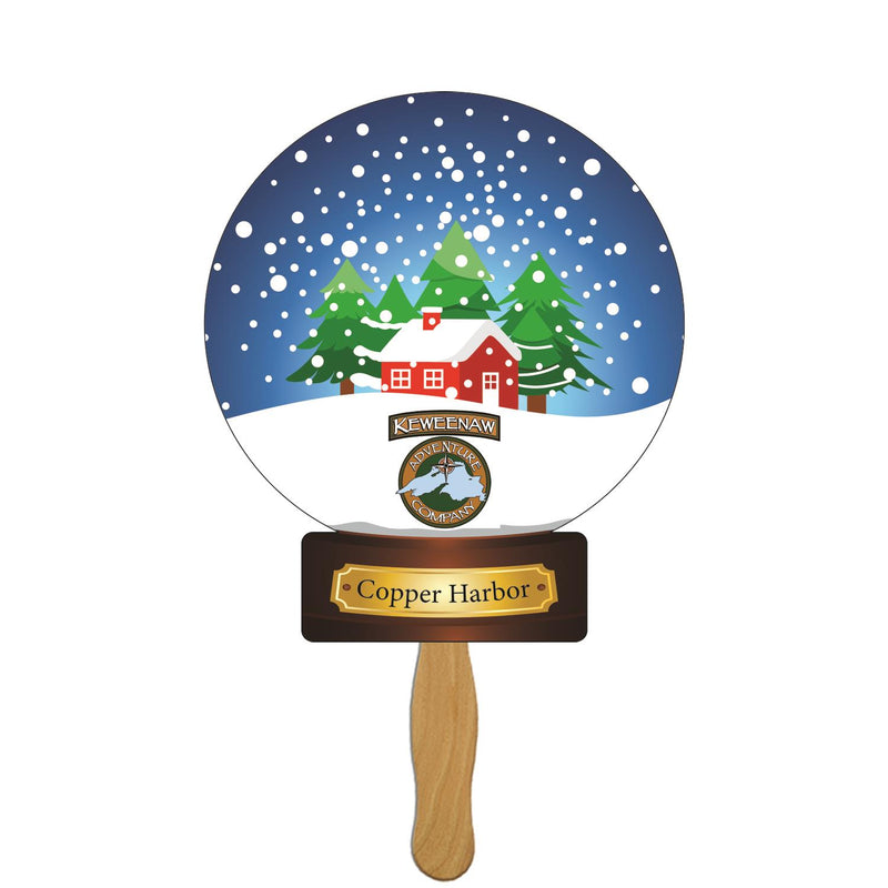 BF-167 - Snow Globe Hand Fan