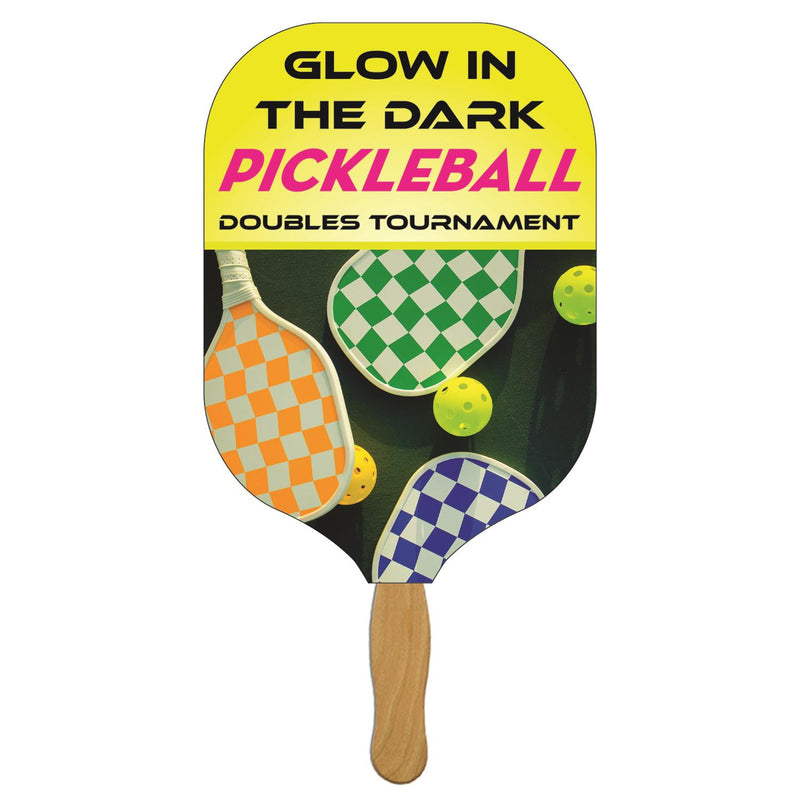BF-173 - Pickleball Racquet Hand Fan