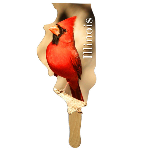 BF-IL - Illinois State Shape Hand Fan