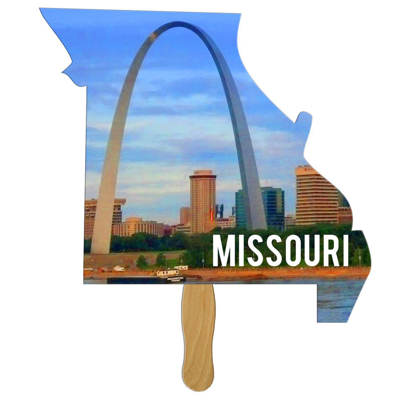 BF-MO - Missouri State Shape Hand Fan