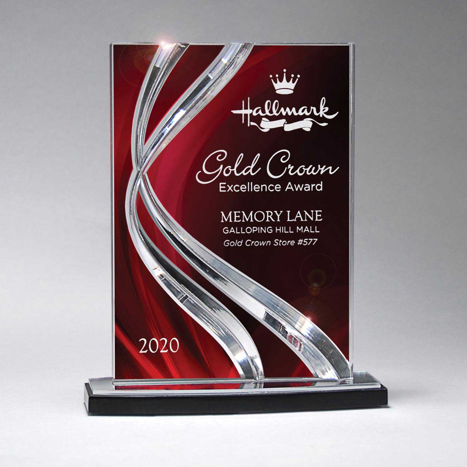 25MCD1022ARD Sweeping Ribbon Award
