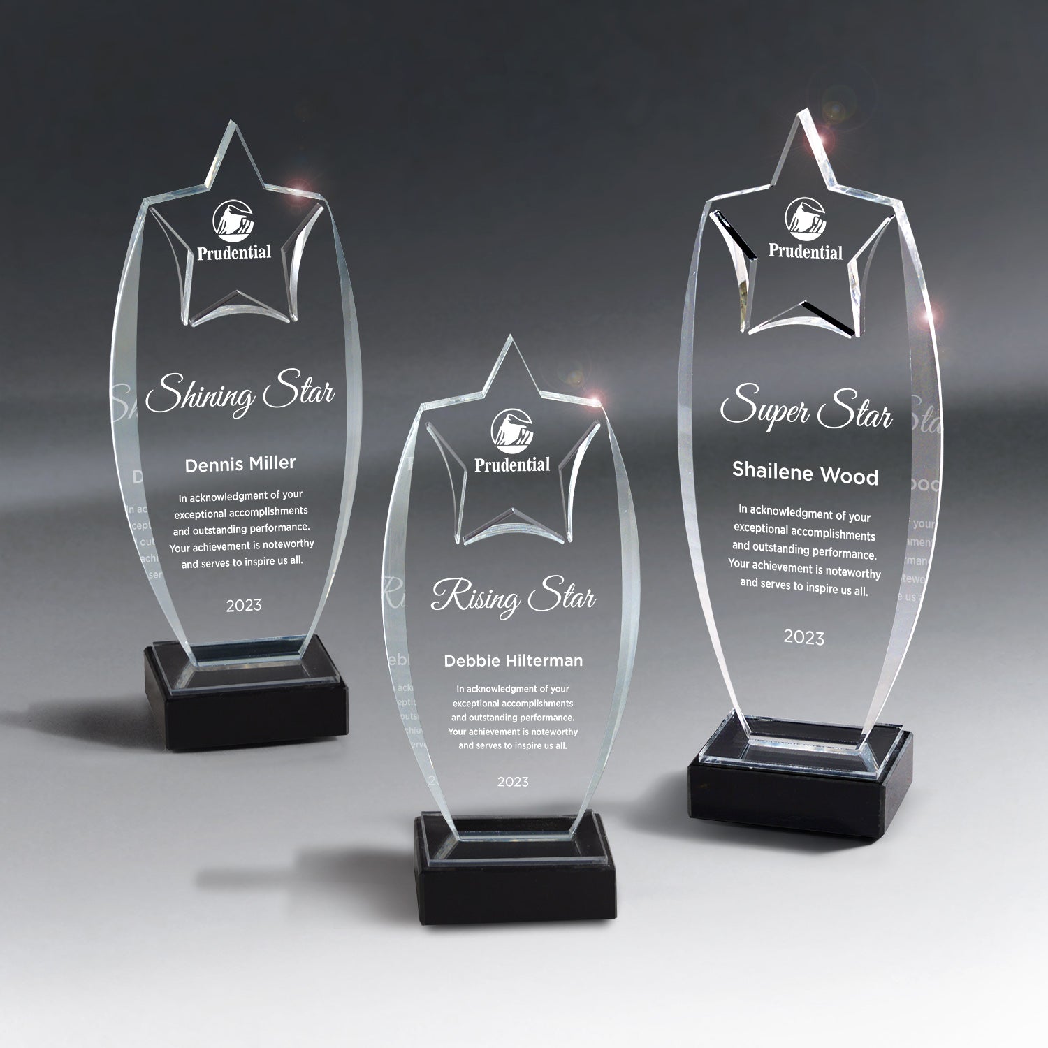 25MCD1218 Acrylic Rising Star Award